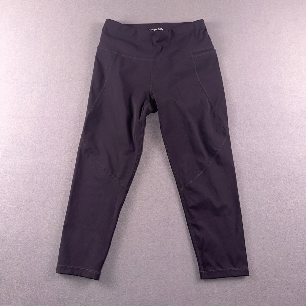 Sweaty Betty Power Workout Leggings Black High Waist Crop Side Pocket US 4 XS